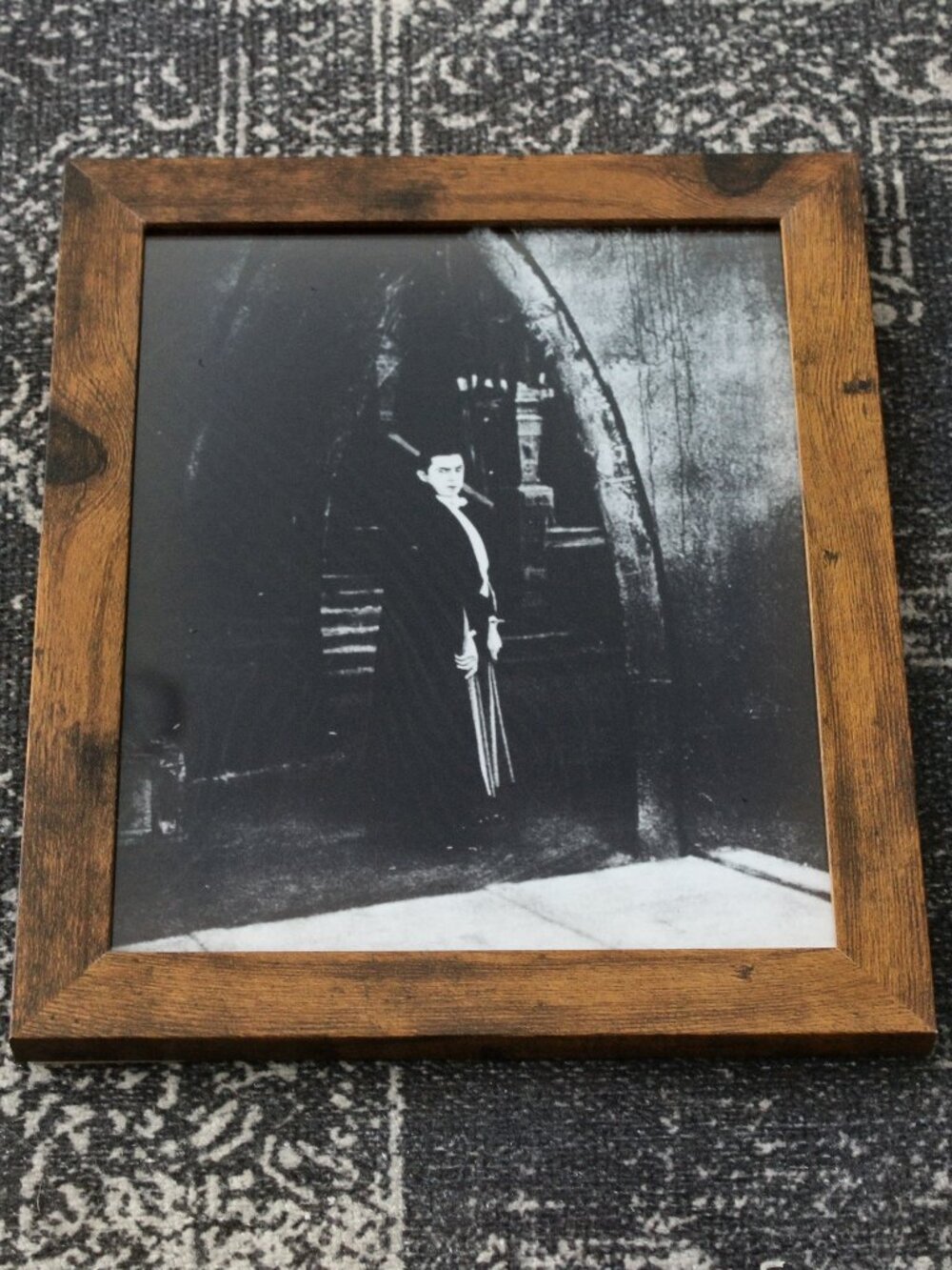 Framed Bela Lugosi Dracula Vintage Black and White Photo Print 8x10